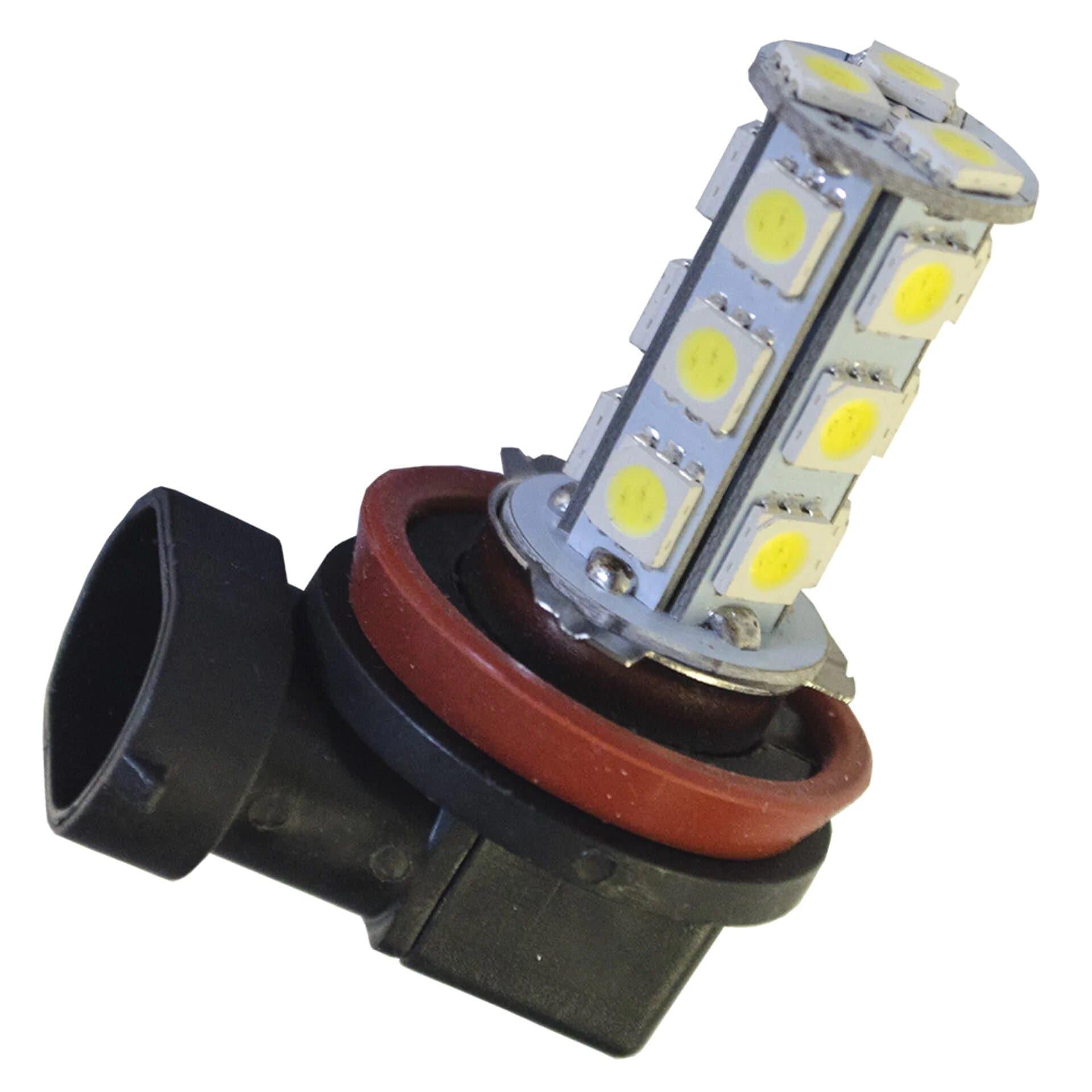 LED-lampa H11 xenonvit 18 SMD