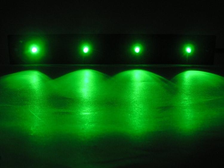 LED downlight grön